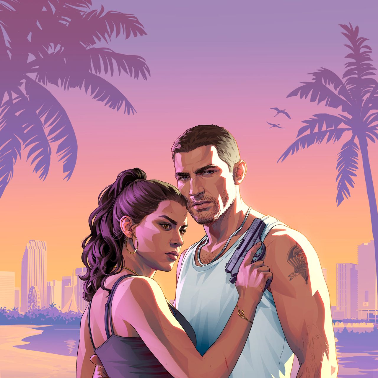 Jason Duval and Lucia Caminos — official GTA 6 art