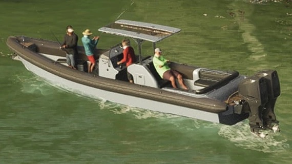 Unnamed GTA VI Highfield Sport 900-inspired boat in GTA 6