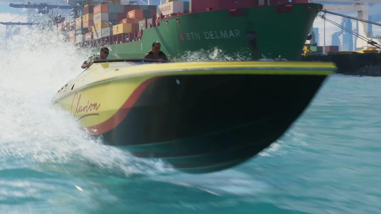 Unnamed GTA VI Cigarette 38' Top Gun-inspired boat in GTA 6