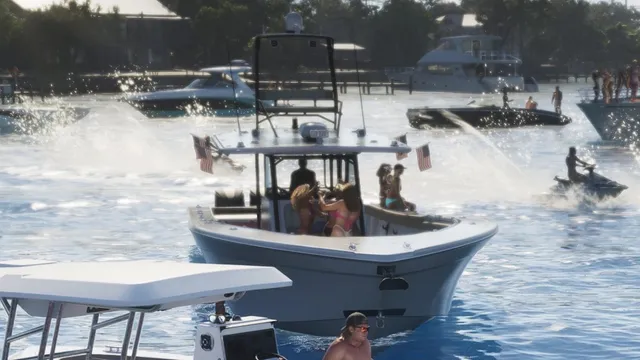 Unnamed GTA VI Contender 39ST-inspired boat in GTA 6