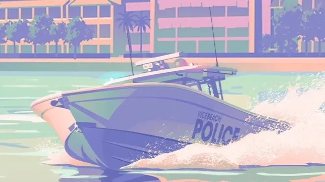 Unnamed GTA VI Contender 39ST-inspired police boat in GTA 6