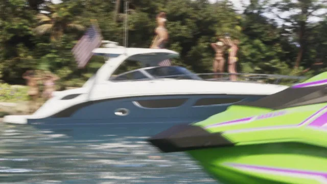 Unnamed GTA VI Sea Ray 350 Sundancer-inspired boat in GTA 6