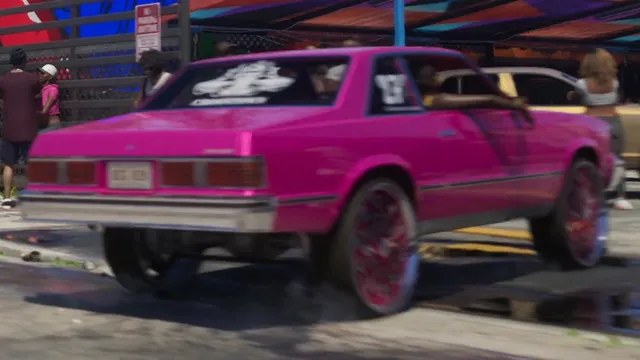 Unnamed GTA VI Tulip M-100 donked-out car in GTA 6