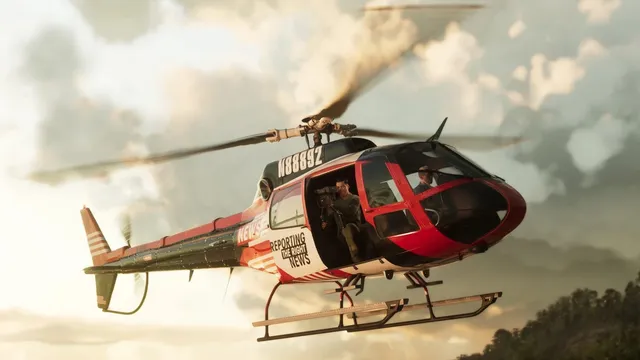 Unnamed GTA VI Weazel News helicopter in GTA 6