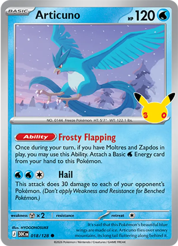 Articuno from 30th