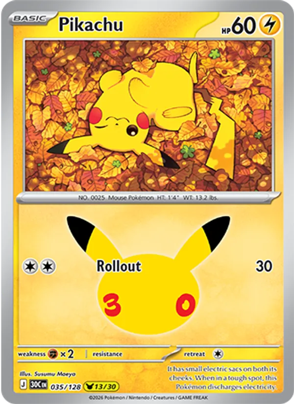 Pikachu from 30th