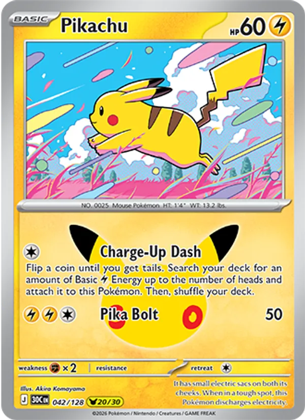 Pikachu from 30th