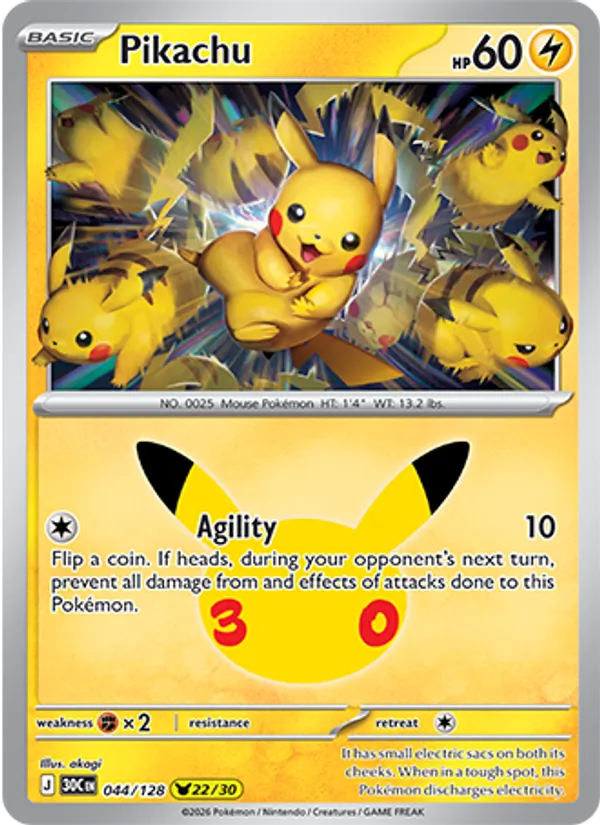 Pikachu from 30th