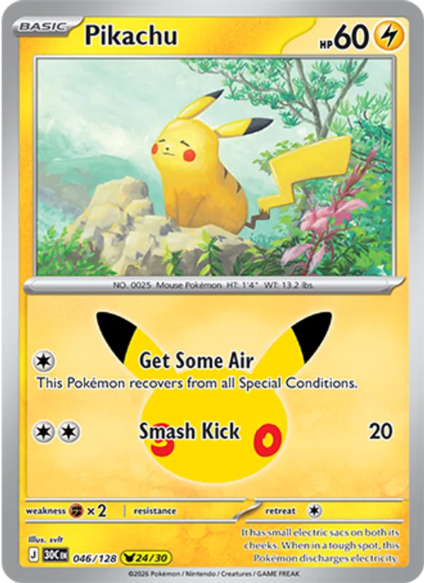 Pikachu from 30th