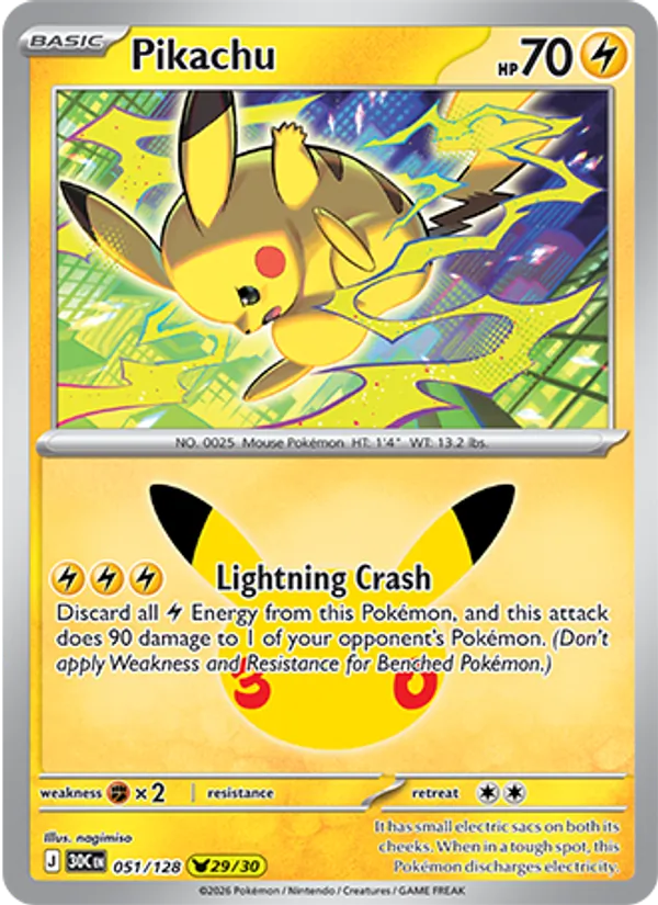Pikachu from 30th