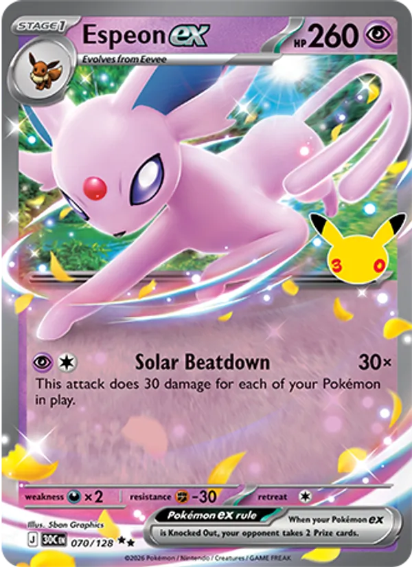 Espeon ex from 30th