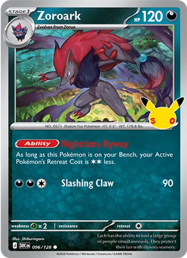 Zoroark from 30th