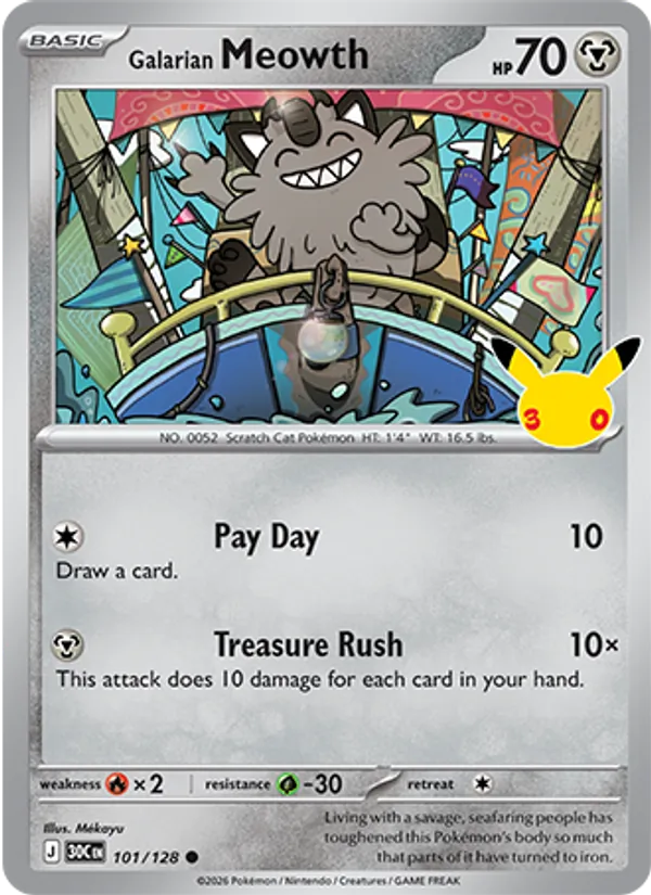 Galarian Meowth from 30th