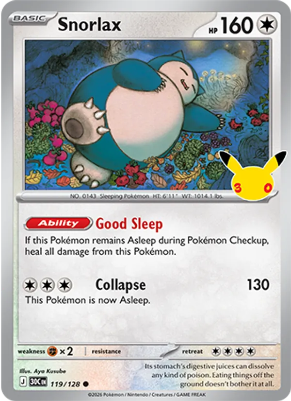 Snorlax from 30th