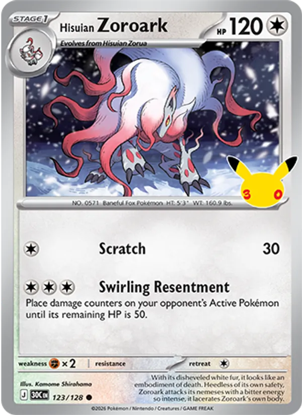 Hisuian Zoroark from 30th