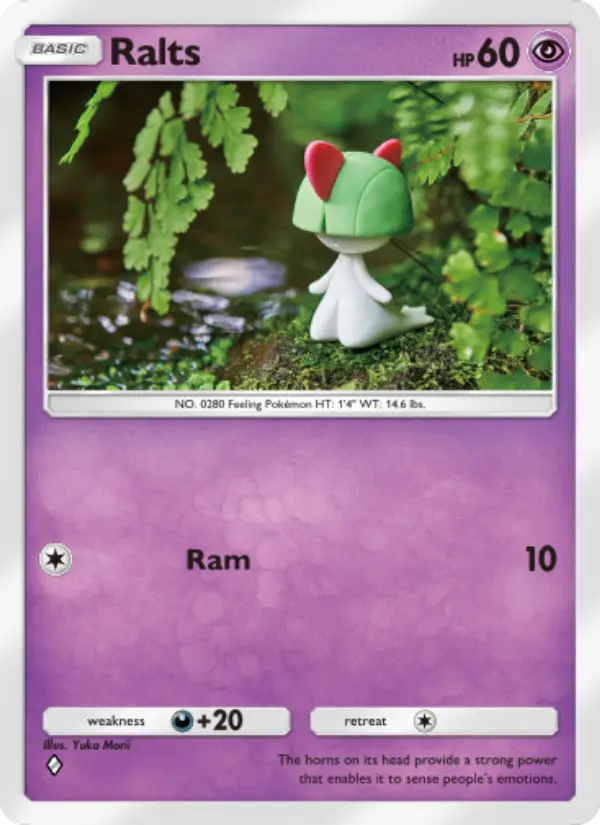 Ralts Pokemon card from Genetic Apex