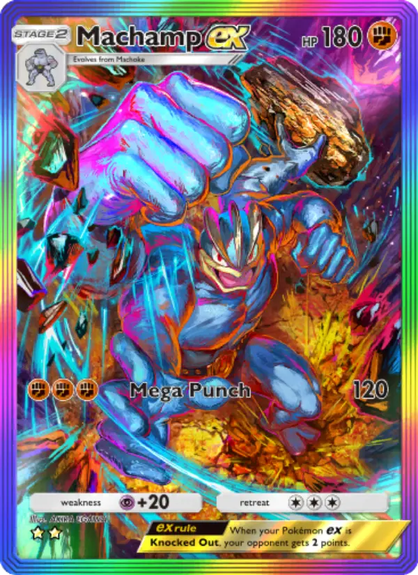 Machamp ex Pokemon card from Genetic Apex