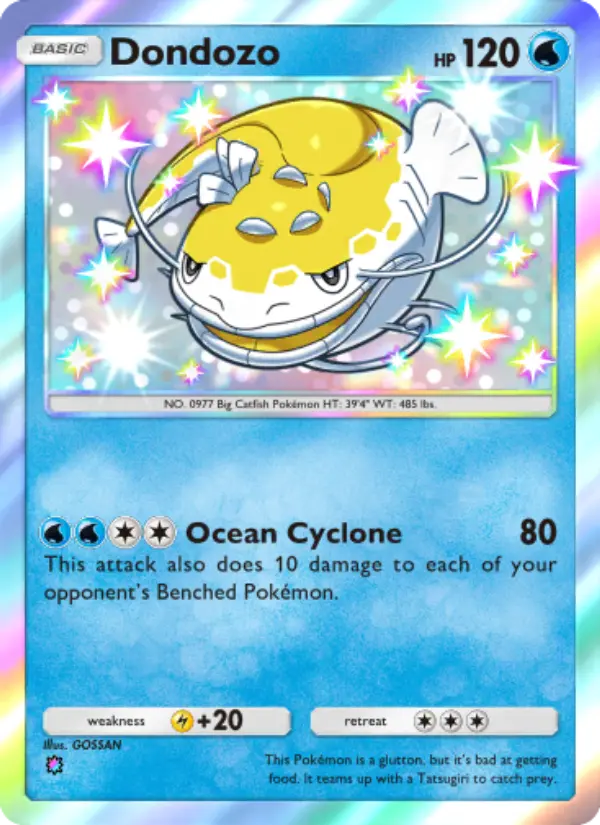 Dondozo Pokemon card from Shining Revelry