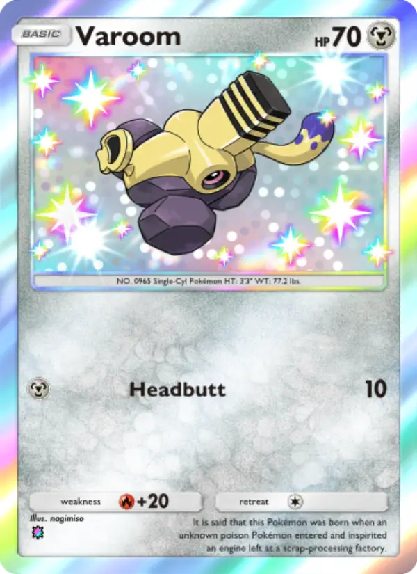 Varoom Pokemon card from Shining Revelry
