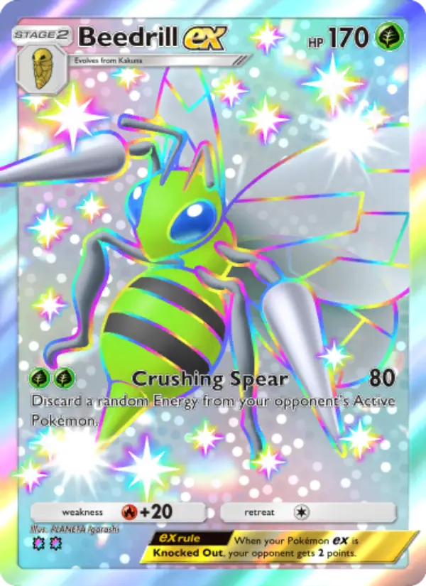 Beedrill ex Pokemon card from Shining Revelry