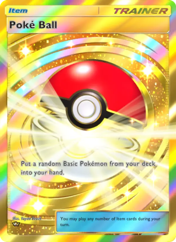 Poké Ball Pokemon card from Shining Revelry