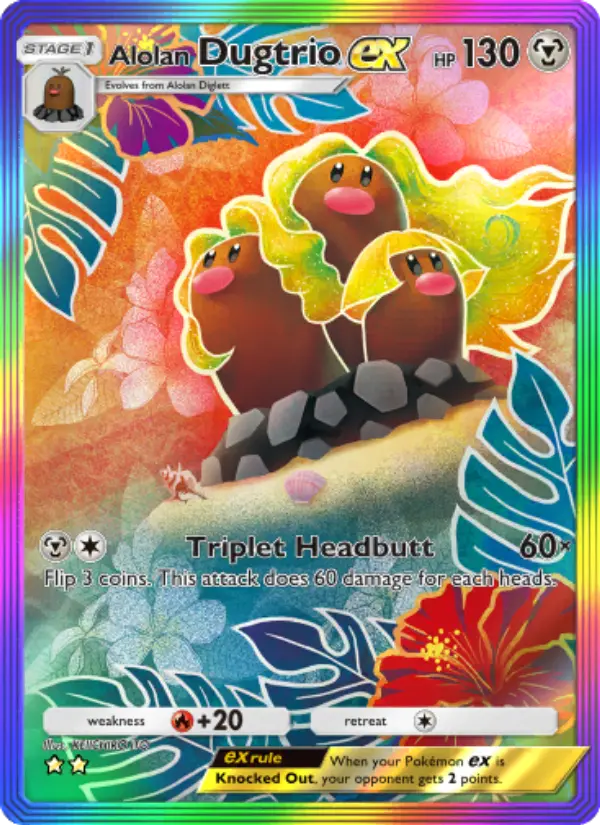 Alolan Dugtrio ex from A3a