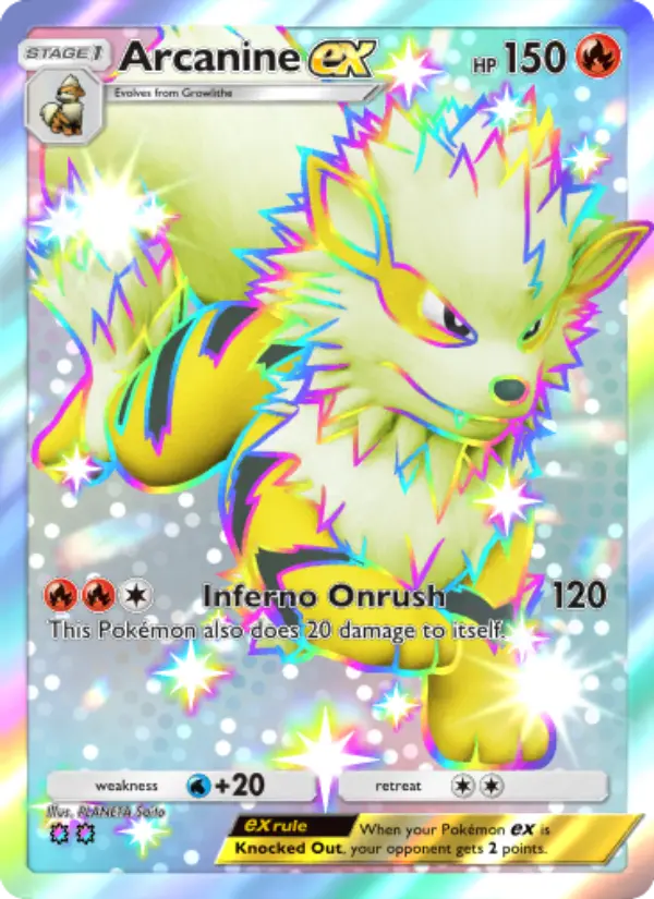 Arcanine ex Pokemon card from Extradimensional Crisis