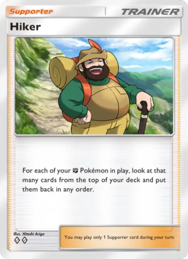 Hiker Pokemon card from Wisdom of Sea and Sky