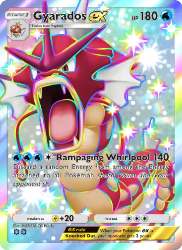 Gyarados ex Pokemon card from Wisdom of Sea and Sky