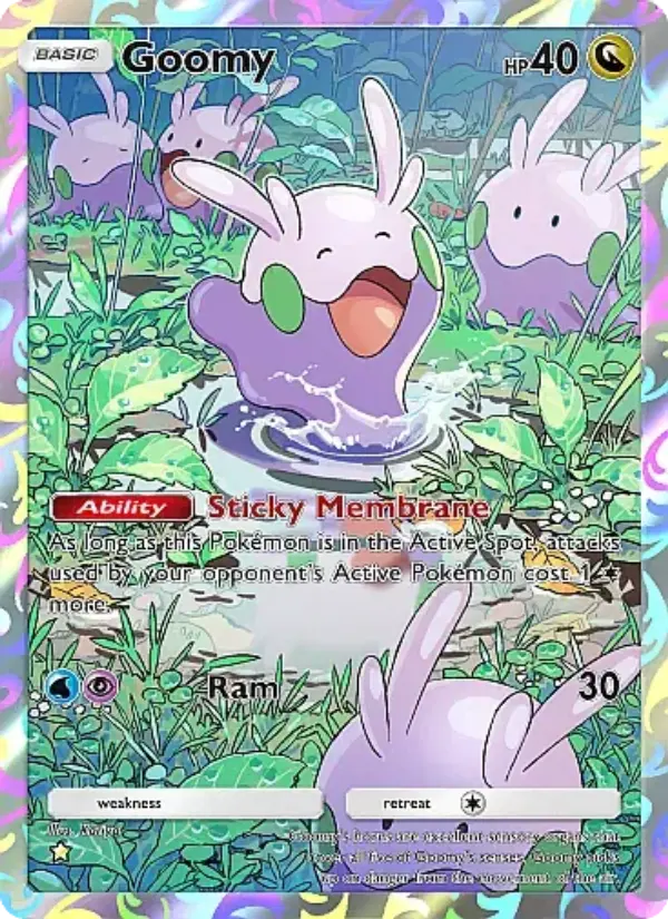 Goomy Pokemon card from Mega Rising