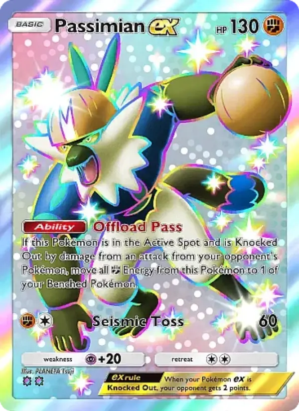 Passimian ex Pokemon card from Mega Rising