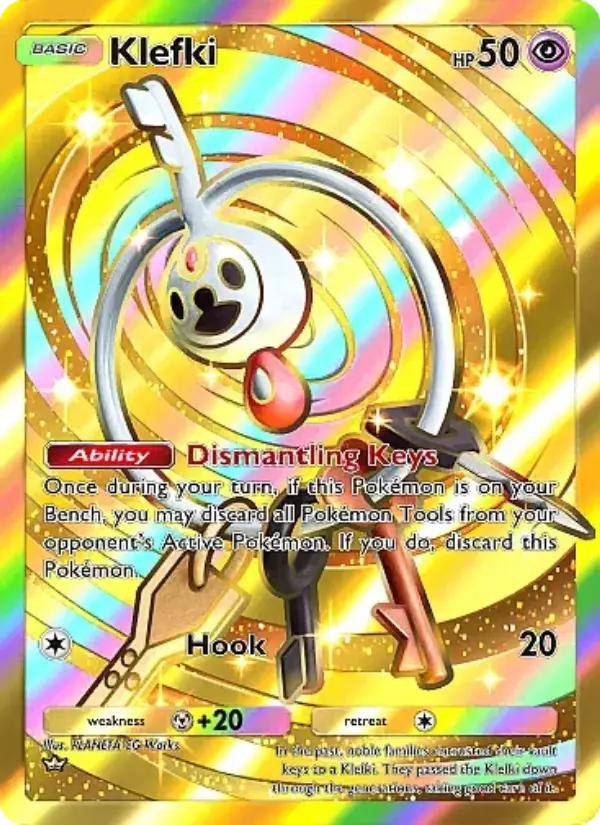 Klefki Pokemon card from Mega Rising