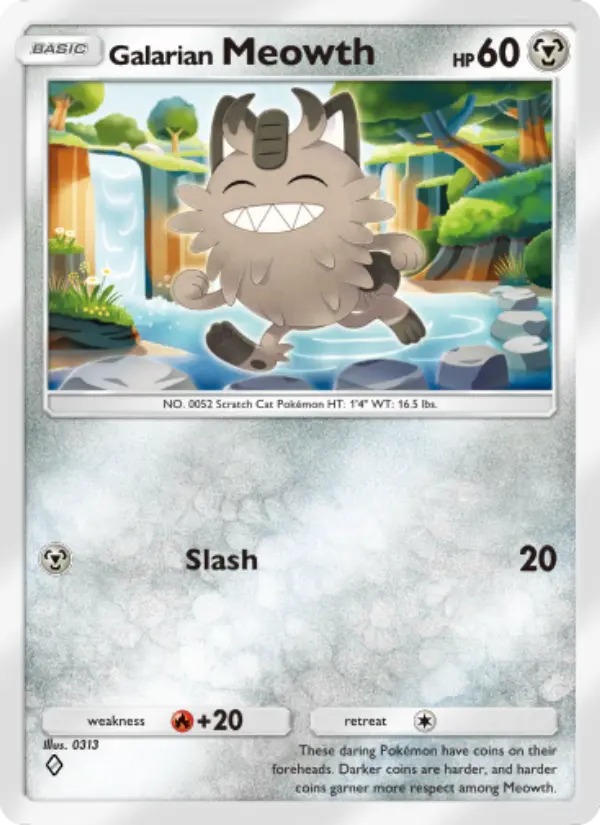 Galarian Meowth from B2