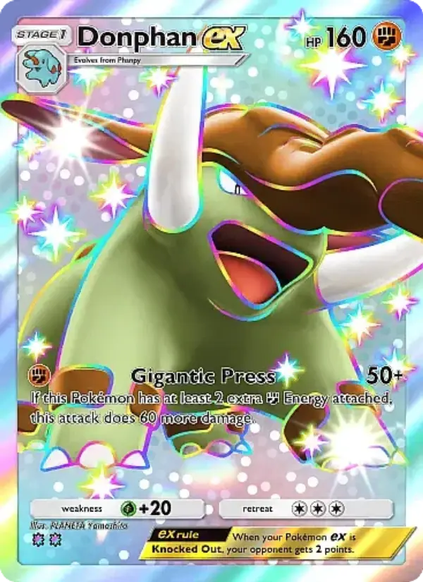 Donphan ex Pokemon card from Fantastical Parade