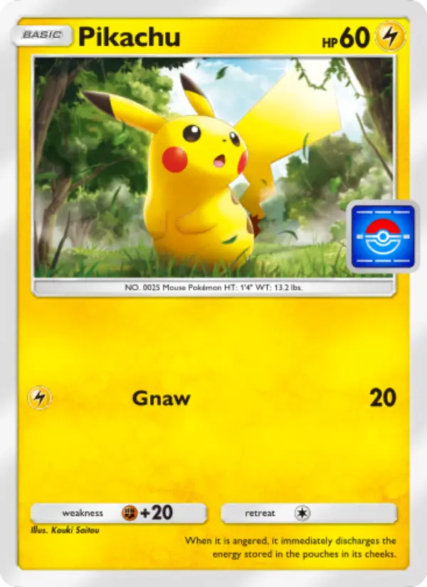 Pikachu Pokemon card from Promos-A