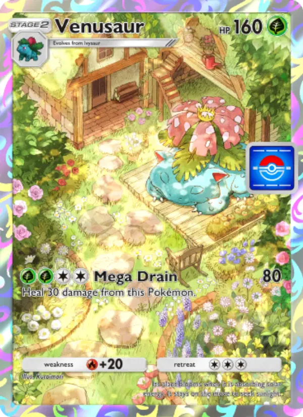 Venusaur Pokemon card from Promos-A