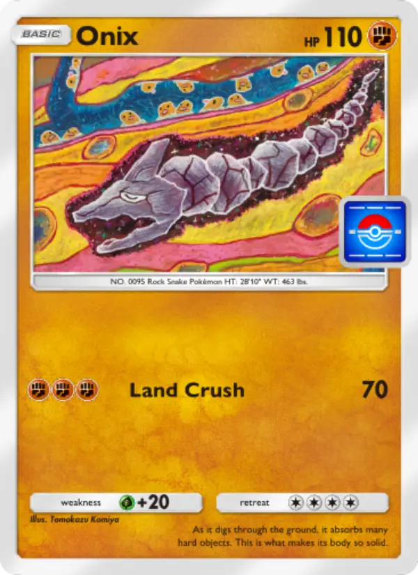 Onix Pokemon card from Promos-A