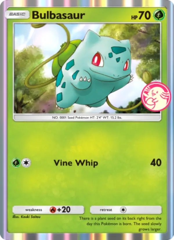 Bulbasaur Pokemon card from Promos-A