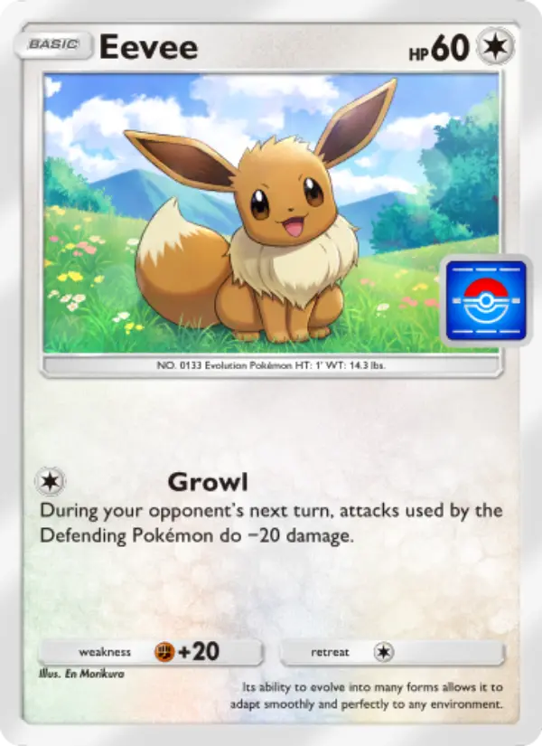Eevee Pokemon card from Promos-A