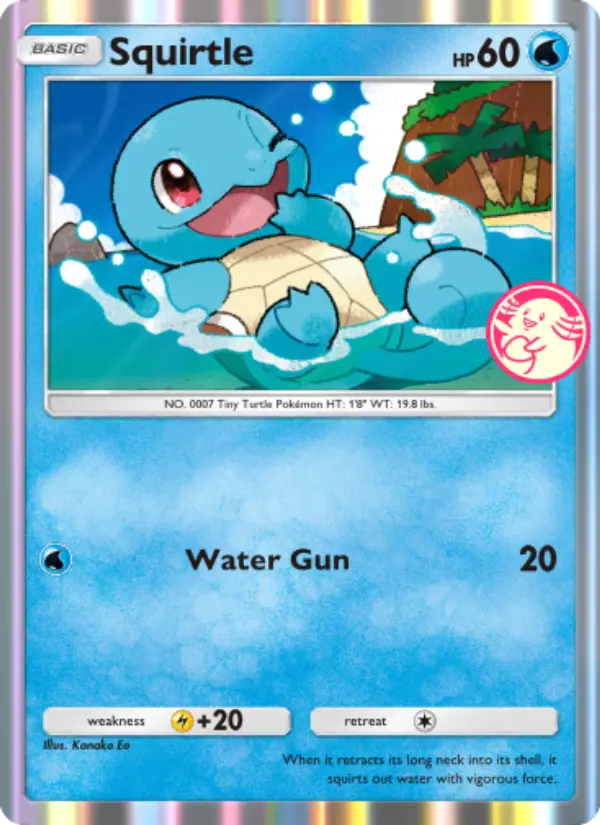Squirtle Pokemon card from Promos-A