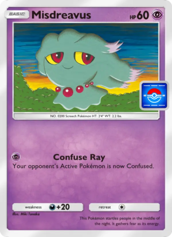 Misdreavus Pokemon card from Promos-A