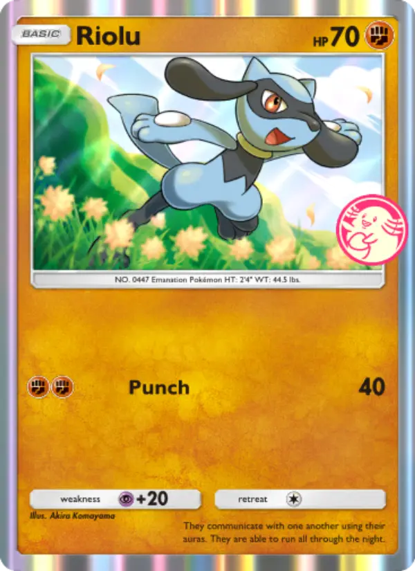 Riolu Pokemon card from Promos-A