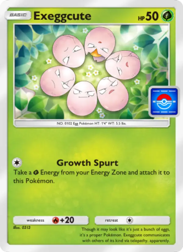 Exeggcute Pokemon card from Promos-A