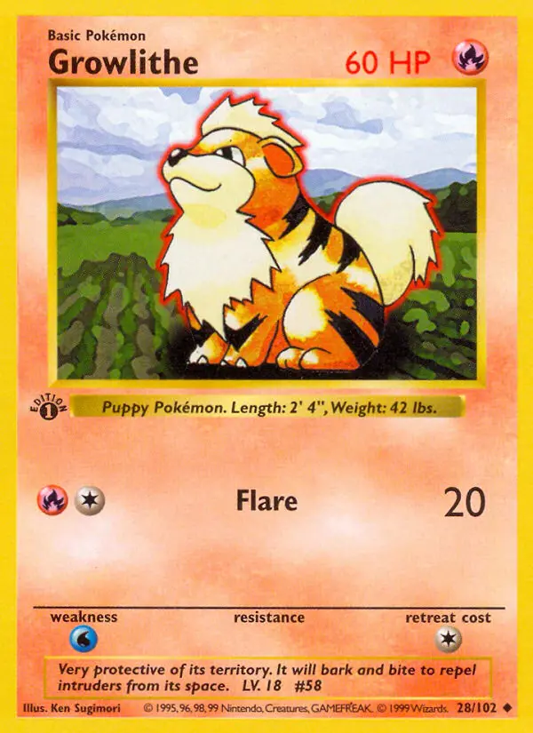 Growlithe from base1