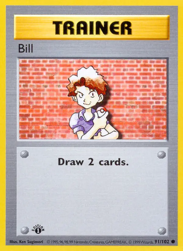 Bill Pokemon card from Base Set