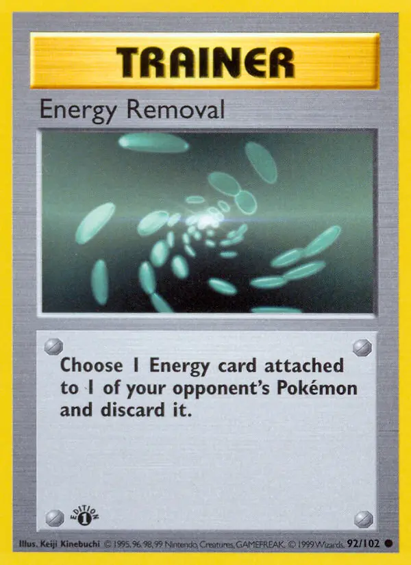 Energy Removal Pokemon card from Base Set