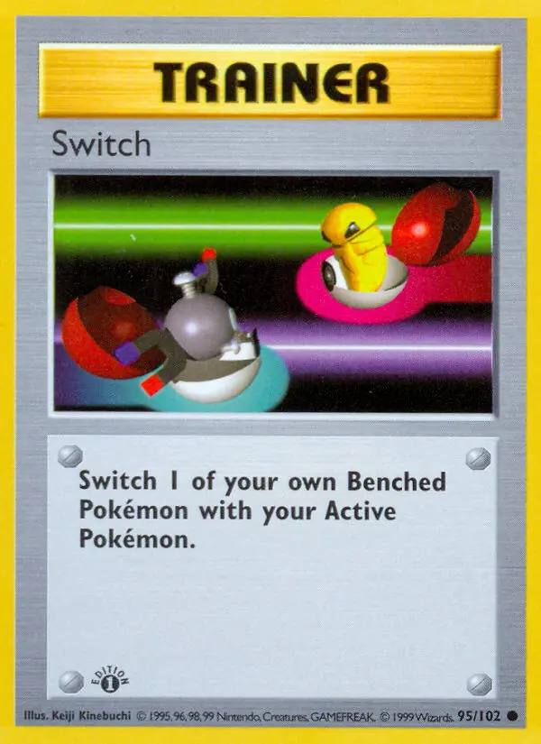 Switch Pokemon card from Base Set