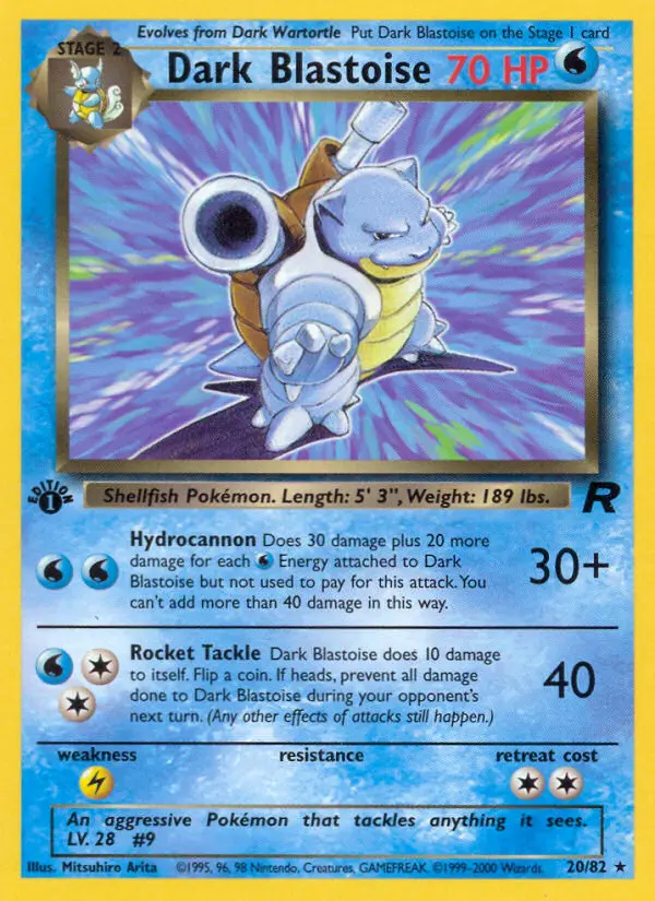 Card 20 Pokemon card from rocket