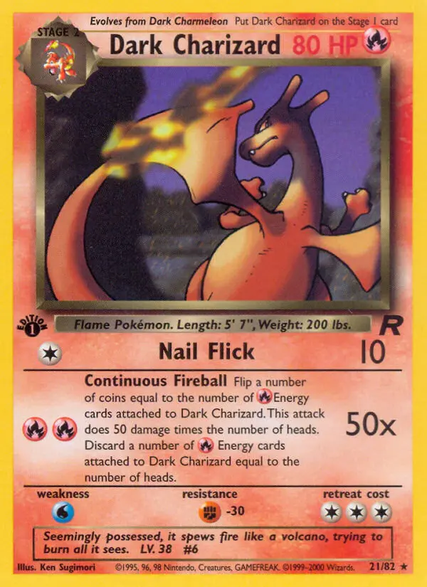Card 21 Pokemon card from rocket