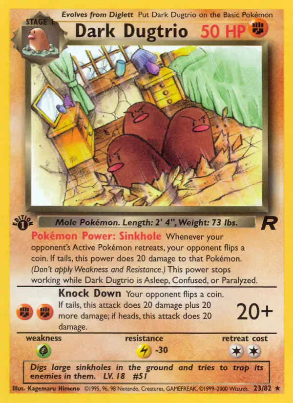 Dark Dugtrio from base5